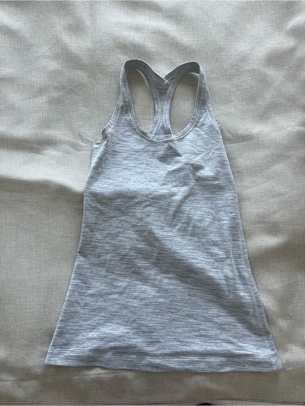 lululemon athletica Light Heather Gray Racerback Tank Top